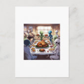 Vreemde Thanksgiving Vreemdelingen Briefkaart (Voorkant)