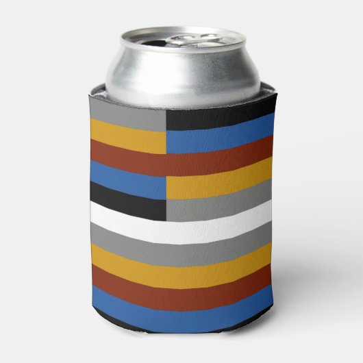 Vreemde trots vlag blikjeskoeler (Blikje Voorkant)