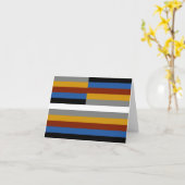 Vreemde trots vlag kaart (Gele Bloem)