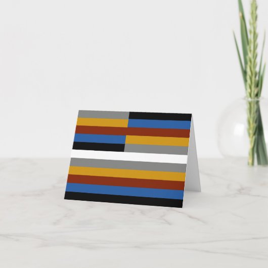 Vreemde trots vlag kaart (Voorkant)