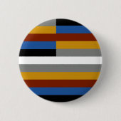 Vreemde trots vlag ronde button 5,7 cm (Voorkant)
