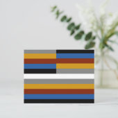 Vreemde trotsvlag briefkaart (Staand voorkant)