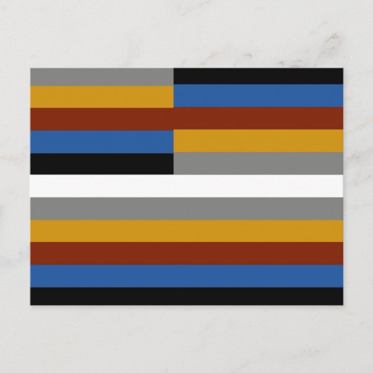 Vreemde trotsvlag briefkaart (Voorkant)