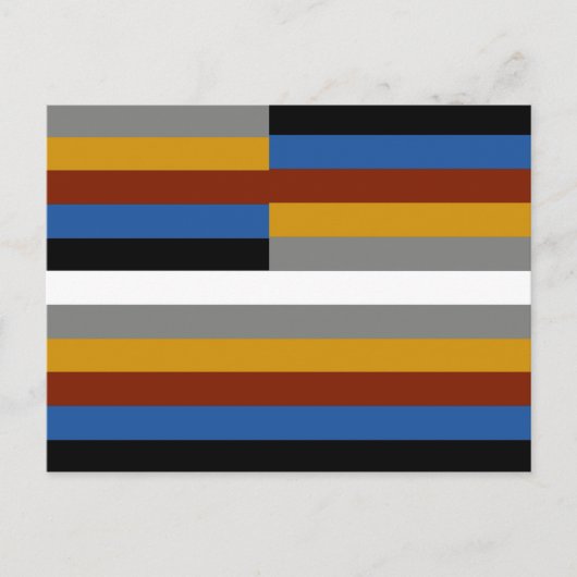 Vreemde trotsvlag briefkaart (Voorkant)