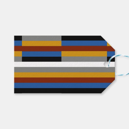 Vreemde trotsvlag cadeaulabel (Voorkant (Horizontaal))