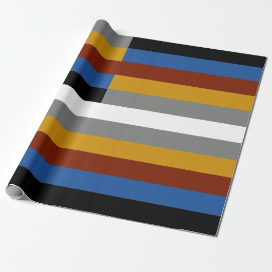 Vreemde trotsvlag cadeaupapier (Uitgerold)
