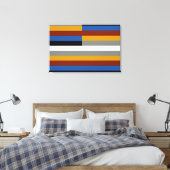Vreemde trotsvlag canvas afdruk (Insitu (Slaapkamer))