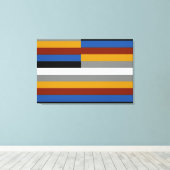 Vreemde trotsvlag canvas afdruk (Insitu (Houten vloer))