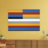 Vreemde trotsvlag canvas afdruk (Insitu (Woonkamer))