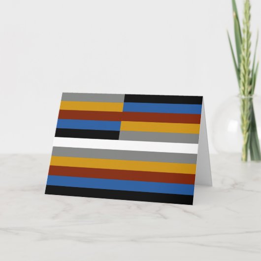 Vreemde trotsvlag feestdagen kaart (Voorkant)