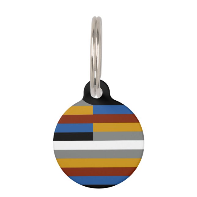 Vreemde trotsvlag huisdierpenning (Voorkant)