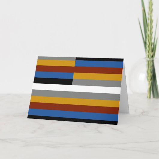 Vreemde trotsvlag kaart (Voorkant)