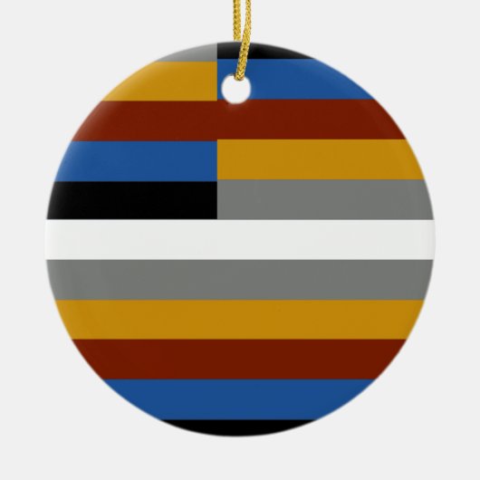 Vreemde trotsvlag keramisch ornament (Voorkant)