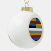 Vreemde trotsvlag keramische bal ornament (Links)