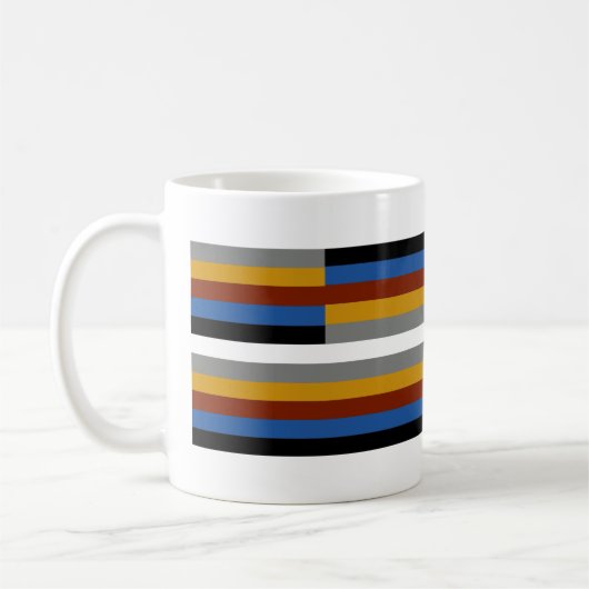 Vreemde trotsvlag koffiemok (Links)