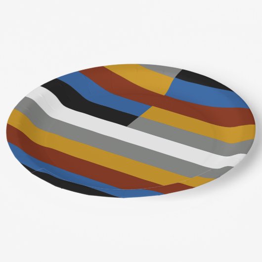 Vreemde trotsvlag papieren bordje (Gekanteld)