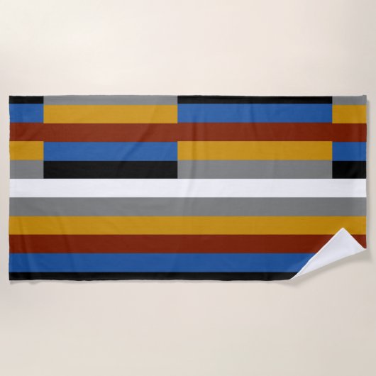 Vreemde trotsvlag strandlaken (Voorkant)