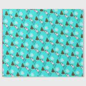 Vreemde Turquoise Inpakpapier (Vlak)