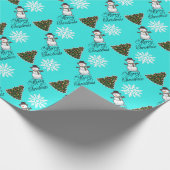 Vreemde Turquoise Inpakpapier (Hoek)