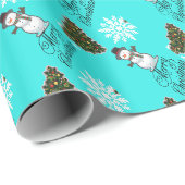 Vreemde Turquoise Inpakpapier (Rol Hoek)