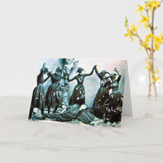 Vreemde  Verjaardag Kaart (Gele Bloem)