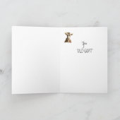 Vreemde verjaardag, Over the Hill, Old Goat Humor Kaart (Binnen)