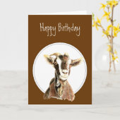 Vreemde verjaardag, Over the Hill, Old Goat Humor Kaart (Gele Bloem)