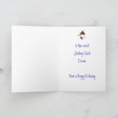 Vreemde verjaardag van Skating Chick, Cute Sport B Kaart (Binnen)