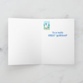 Vreemde verjaardag voor het grote Vriendin "Gullvr Kaart (Binnen)