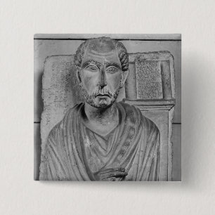 Vreemde verlichting van Marcus J. Aristides Vierkante Button 5,1 Cm