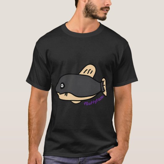 Vreemde vispatroon t-shirt (Voorkant)