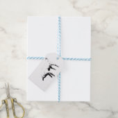 Vreemde vonk aan lint cadeaulabel (Met Touw)