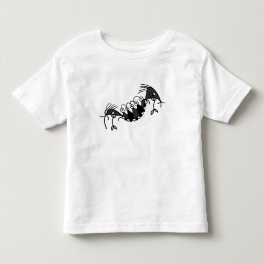 Vreemde, vreemde reptieltekening kinder shirts (Voorkant)