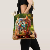Vreemde Vrienden – Poster van Patchwork Kubus Mons Tote Bag (Dichtbij)