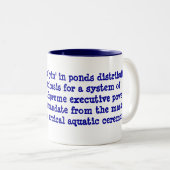 Vreemde vrouwen in vijvers die hun zwaard versprei tweekleurige koffiemok (Voorkant rechts)