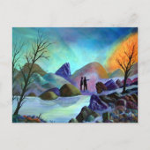 Vreemde waarneming - rare lichten briefkaart (Voorkant)