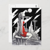 vreemde wereld briefkaart (Voorkant / Achterkant)