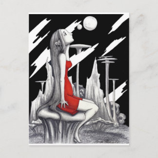 vreemde wereld briefkaart