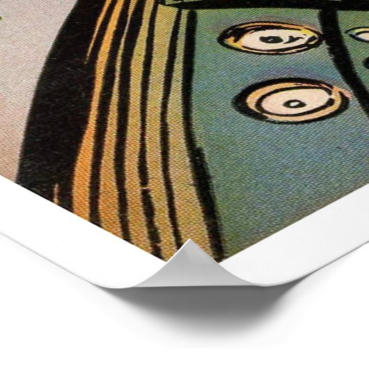 Vreemde werelden #18 (1954) poster (Hoek)