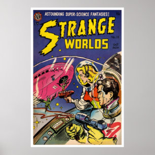 Vreemde werelden #18 (1954) poster