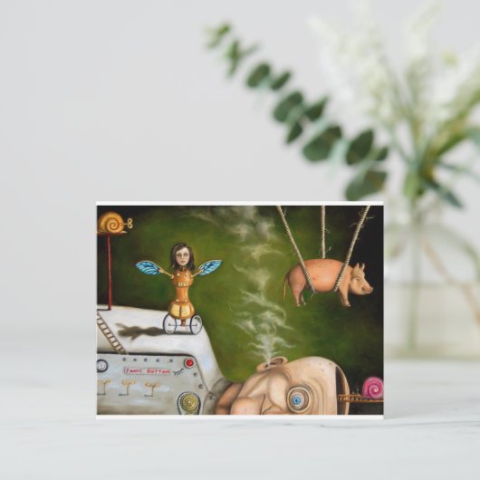 vreemde wetenschap briefkaart (Staand voorkant)