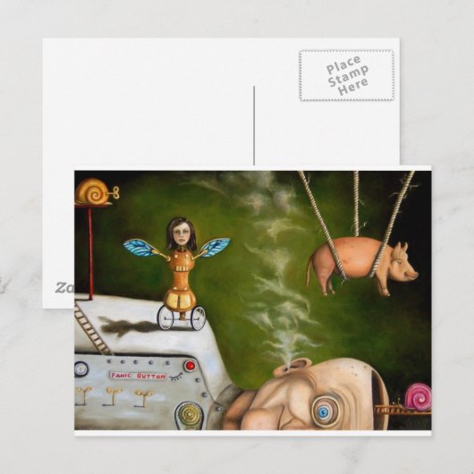 vreemde wetenschap briefkaart (Voorkant / Achterkant)