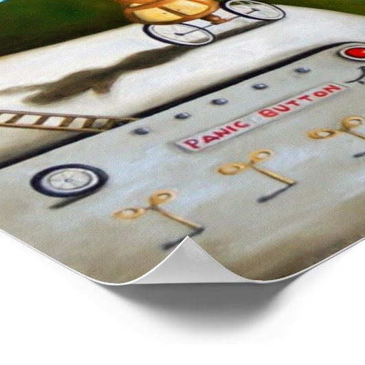 vreemde wetenschap - de robotfabriek poster (Hoek)