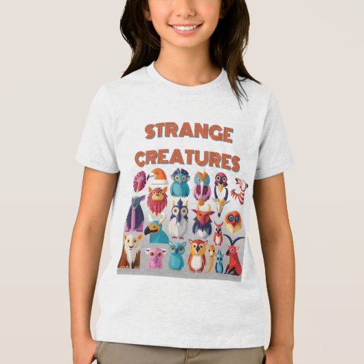 VREEMDE WEZENS Tri-Blend SHIRT (Voorkant)