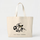 Vreemde wilde dieren -AYE-AYE -Bedreigde soorten- Grote Tote Bag (Voorkant)