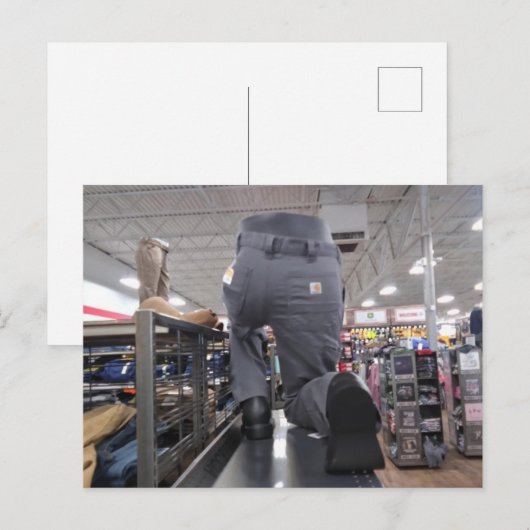 Vreemde winkelweergave briefkaart (Voorkant / Achterkant)