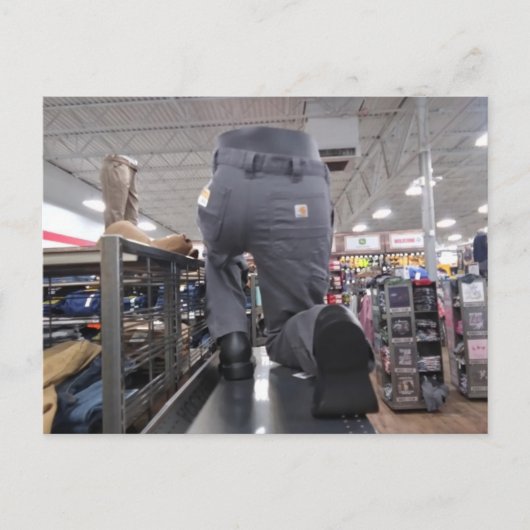 Vreemde winkelweergave briefkaart (Voorkant)