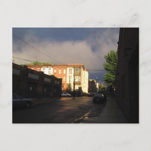 vreemde zon briefkaart (Voorkant)