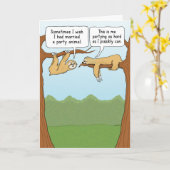 Vreemde zondag kaart (Gele Bloem)