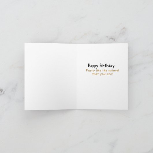 Vreemde zondag kaart (Binnen)